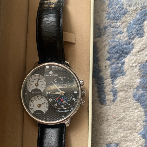 Kings and Queens Other - Kings and Queens KQ4008 Mens Automatic
Mechanical Watch Large Face 55mm